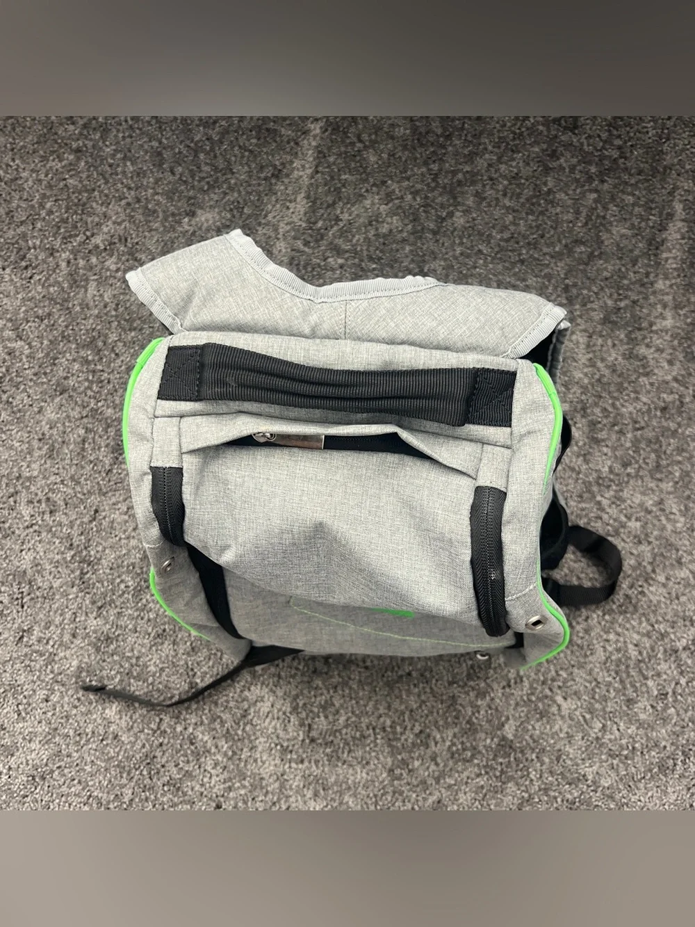 Easton Backpack Bat Compartment Baseball Softball Equipment Bag Green Gray Black